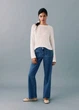 Джинси для дівчинки Mango синій XS (158) straight fit, із накладними кишенями - изображение 1