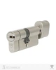 Циліндр RB KEYLOCX 85 мм (40x45T) · ключ-вертушка · нікель сатин · 5 ключі (SPVR0407) - изображение 1