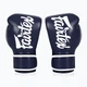 Боксерские перчатки Fairtex искусственная кожа 14 унций синие - изображение 5