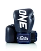 Боксерские перчатки Fairtex натуральная кожа 10 унций синие - изображение 8