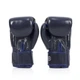 Боксерские перчатки Fairtex натуральная кожа 14 унций синие. - изображение 6