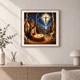 Алмазная мозаика на подрамнике ColorArt 40x40 Рождество Иисуса + голограммные алмазики FSP1407 + Подарок лак для покрытия - изображение 3