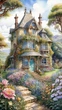 Алмазная мозаика модульная ColorArt Времена года с голограммными стразами 4х30х50 TR1006, полная выкладка, квадратные алмазики, набор для творчества и рукоделия - изображение 5