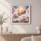 Алмазна мозаїка на підрамнику ColorArt 40x40 Янголик на хмарі + голограмні алмазики FSP1412 + Подарунок лак для покриття, повна викладка, квадратні алмазики, набір для творчості та рукоділля - зображення 3