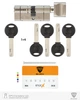 Циліндр RB KEYLOCX 80 мм (40x40T) · ключ-вертушка · нікель сатин · 1 ключі - изображение 7