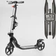 Самокат двухколесный Best Scooter L-36375 Черно-белый - изображение 1