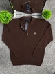 Вязаный мужской лонгслив Polo Ralph Lauren Коричневый XL (PRL-LS-BRN-XL) - изображение 1