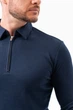 Джемпер-поло на молнии K.O.R 99981 Синий (BLUE) 4XL - изображение 5