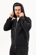 Спортивна флісова кофта на блискавці K.O.R 853 Чорний (No37 black) 2XL - зображення 4