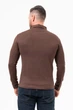 Джемпер-поло на молнии K.O.R 99981 Коричневый (BROWN) 3XL - изображение 5