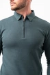 Джемпер-поло на молнии K.O.R 99981 Зеленый (GREEN) 2XL - изображение 5