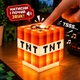 Ночник Динамит Майнкрафт TNT, LED светильник со звуком, оранжевый - изображение 3