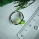 Срібне кільце з хризолітом 3.095ct, вага виробу 2,86 г (60002442) - зображення 4