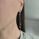 Серебряные серьги LoveR с длинными цепочками и шариками на английском замке - изображение 8