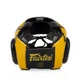 Боксерський шолом Fairtex штучна шкіра XL жовтий - зображення 4