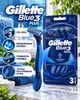Станки для бритья одноразовые мужские Gillette Blue 3 Plus Comfort Бритвы с тройным лезвием 3 штуки (7702018489619) - изображение 2
