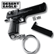 Металевий Брелок Desert Eagle Black (Чорний) 66 мм 1:4 Розбірний Тактичний Міні Пістолет із Рухомим Затвором, Знімним Магазином, Рухомим Курок та Гравіюванням Колекційний Сувенір-брелок для Ключів - зображення 2