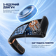 Портативный безлопастной вентилятор на шею ABUDO TQ-L25MAX с LED дисплеем, фонариком, с 5 скоростями, USB, черный - изображение 6