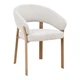 Стілець для кухні Velton з тканинним сидінням беж, каркас метал дуб 79,5х58,5х60,5 см - зображення 1