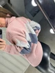 Жіночий вʼязаний светр з високою горловиною ROMB, колір Пудра світла, розмір One Size - изображение 4