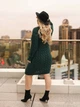 В’язана сукня міді MIRABEL, колір Смарагд розмір One Size - зображення 6
