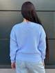 Жіночий вʼязаний светр LAURA, колір Блакитний розмір One Size - изображение 6
