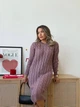 В’язана сукня міді MIRABEL, колір Темна пудра розмір One Size - зображення 10