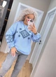 Жіночий вʼязаний светр CHARIVNA KRASA, колір Блакитний розмір One Size - изображение 7
