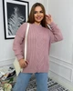 Жіночий вʼязаний светр DARINA, колір Пудра, розмір One Size - зображення 3
