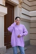 Жіночий вʼязаний светр DARINA, колір Бузок, розмір One Size - изображение 14