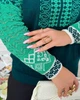 Вʼязаний светр ВАСИЛИНА, колір Смарагд , розмір One Size - изображение 2