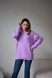 Жіночий вʼязаний светр LUNA, колір Бузок, розмір One Size - изображение 7