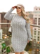 В’язана сукня міді MIRABEL, колір Сірий розмір One Size - изображение 1