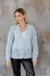 Кардиган жіночий Мереживо ART KNIT блакитний, S-M 045752 - зображення 3