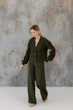 Жіночі в'язані штани Олівія ART KNIT олива, S-M 046151 - зображення 3
