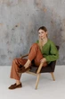 Кардиган жіночий Мереживо ART KNIT трав'яний, S-M 045750 - зображення 10