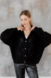 Кардиган жіночий Мереживо ART KNIT чорний, L-XL 045759 - зображення 5