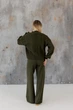 Жіночі в'язані штани Олівія ART KNIT олива, S-M 046151 - зображення 10