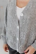 Кардиган жіночий Мереживо ART KNIT сірий, L-XL 045757 - зображення 6