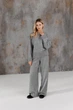 Жіночі в'язані брюки TANGO ART KNIT Сіра перлина, S-M 044042 - зображення 7