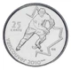 Монета Канада 25 центов 2007 UNC XXI зимние Олимпийские Игры в Ванкувере 2010 - Хоккей - изображение 1