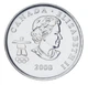 Монета Канада 25 центов 2008 UNC XXI зимние Олимпийские Игры в Ванкувере 2010 - Фристайл - изображение 2