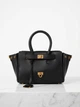 Жіноча сумка Balenciaga Bel Air Bag 24*16*10 см чорного кольору з гладкої натуральної шкіри із золотистою фурнітурою. - зображення 1