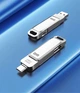 Флеш пам'ять USB DM PD168 512GB USB 3.2 Gen1 + Type-C Silver - зображення 3