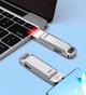 Флеш пам'ять USB DM PD168 512GB USB 3.2 Gen1 + Type-C Silver - зображення 5