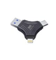 Флеш пам'ять USB DM APD006 64GB USB 3.2 Gen1 + Type-C + Lightning - зображення 1