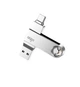 Флеш пам'ять USB Aigo U353 32GB USB 3.2 Gen1 + Type-C Silver - зображення 1