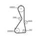 Комплект ГРМ Mitsubishi Galant/Lancer/Outlander 2.0/2.4 92- - GATES (K015481XS) - изображение 2