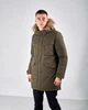 Чоловіча зимова куртка хакі кольору, розмір 2XL, арт.9055 - зображення 1