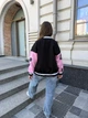 Бомбер для девочки теплая кофта подростковая утепленная толстовка детская на флисе без капюшона IRmAS 1395 размер рост 158 черный - изображение 8